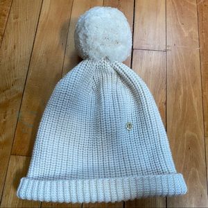 Lululemon White Toque Hat with Pom